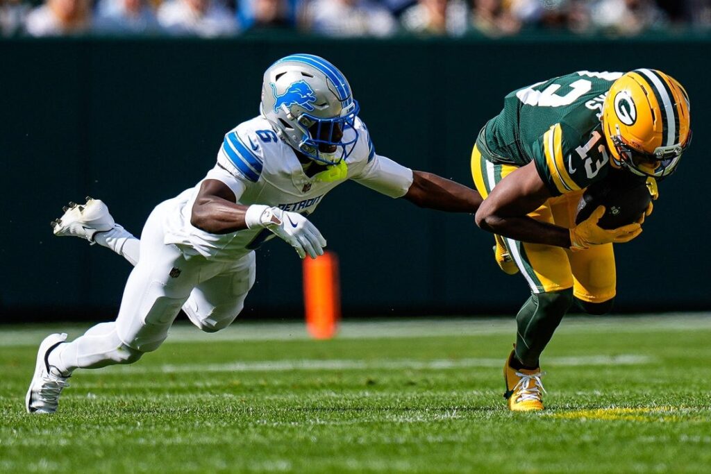 27031408-1024x683 Lions CB Terrion Arnold (groin) optimistic he can play through injury
