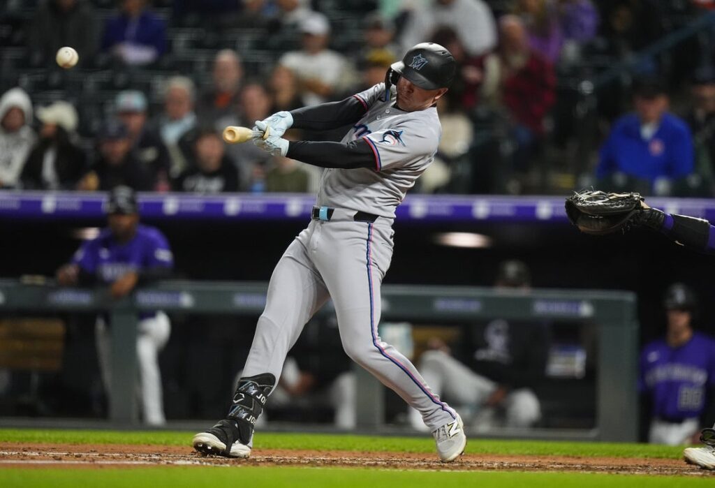 27107129-1024x699 Agustin Ramirez homers as Marlins double-up Rockies