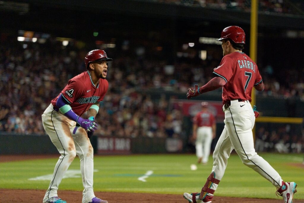 27140544-1024x683 Corbin Carroll achieves D-backs’ 1st 30-30 season in win vs. Phillies