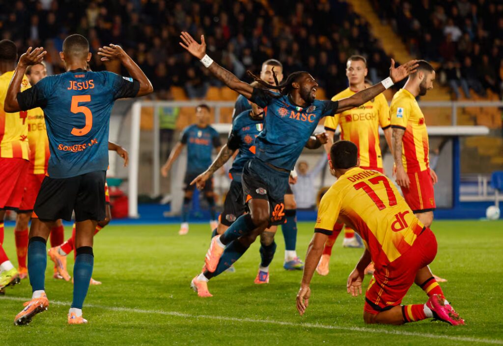 T44AZQWIJVKMNKVZVCUHDCVFOI-1024x706 Anguissa Scores Second-Half Winner as Napoli Extend Serie A Lead with Victory over Lecce