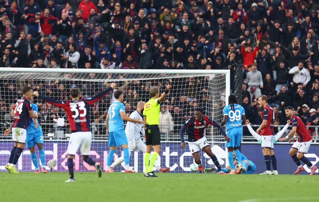 4L7LNR625BOFPLVWUX6FJ3DE74-1024x648 Bologna Secures Impressive Victory Over Napoli, Moves Just One Point from Top Spot