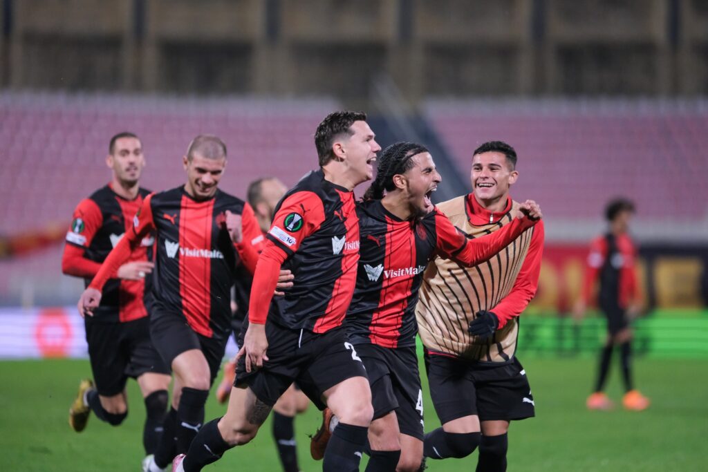 589319274_1260655982758992_7767755232787467890_n-1024x683 Historic night for Ħamrun Spartans as first ever Group Stage win secured