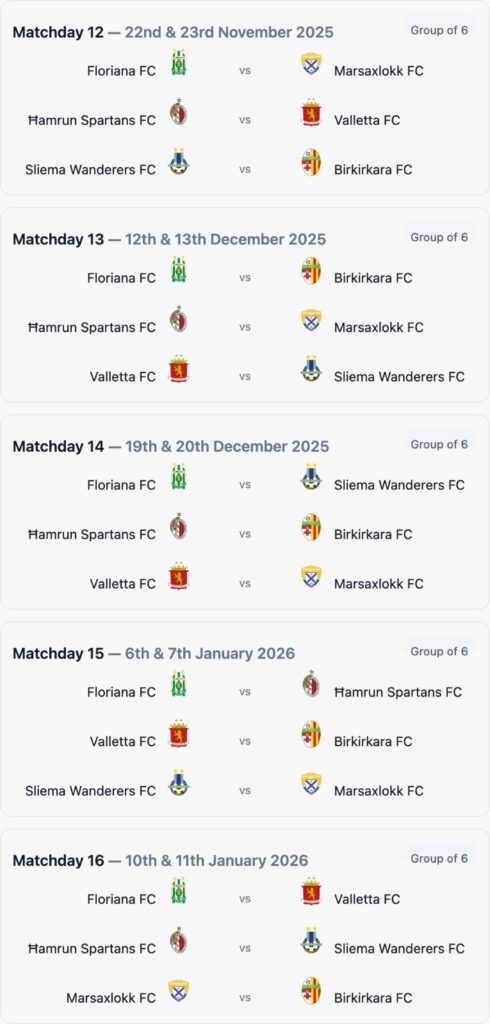 70c810cd-25e3-4528-bdbb-a02d3bf8b14f-490x1024 Champions Ħamrun Spartans set for clash with rivals Valletta as Top Six Fixtures announced