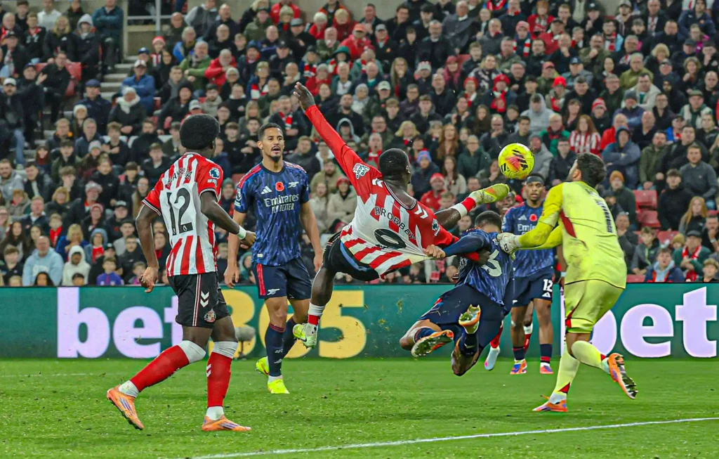 Brian-Brobbey-goal-against-Arsenal-1024x653 Brobbey nets dramatic 94th-minute equaliser as Sunderland steal late point against Arsenal