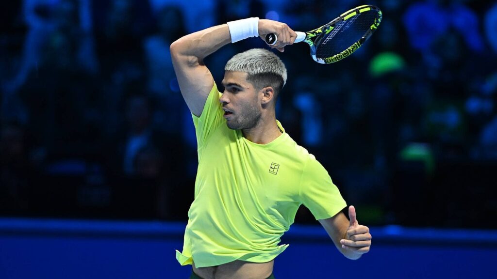 alcaraz-nitto-atp-finals-2025-sunday-reaction-image-1-1024x576 World No. 1 Alcaraz Rallies to Defeat Fritz in Thrilling ATP Finals Clash