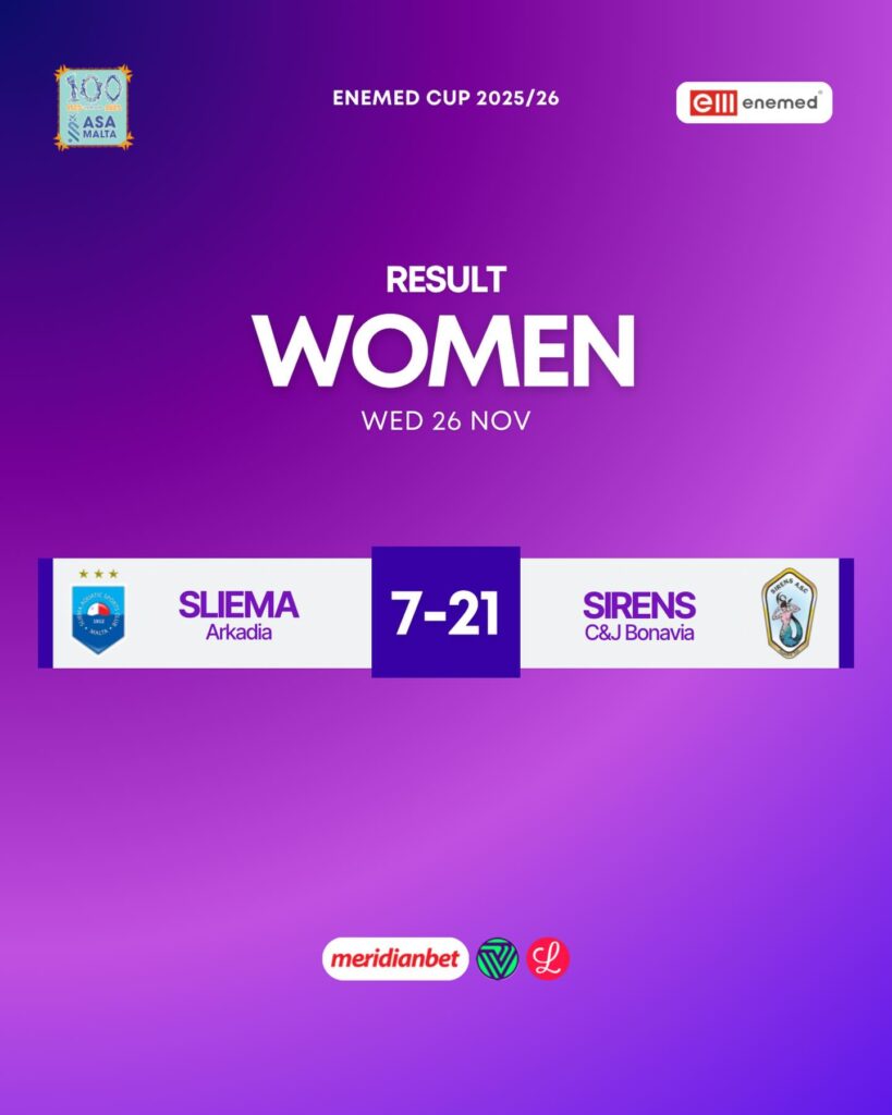 sliema-sirens-W-819x1024 Sirens crowned Enemed Cup Champions with dominant 21-7 final victory over Sliema