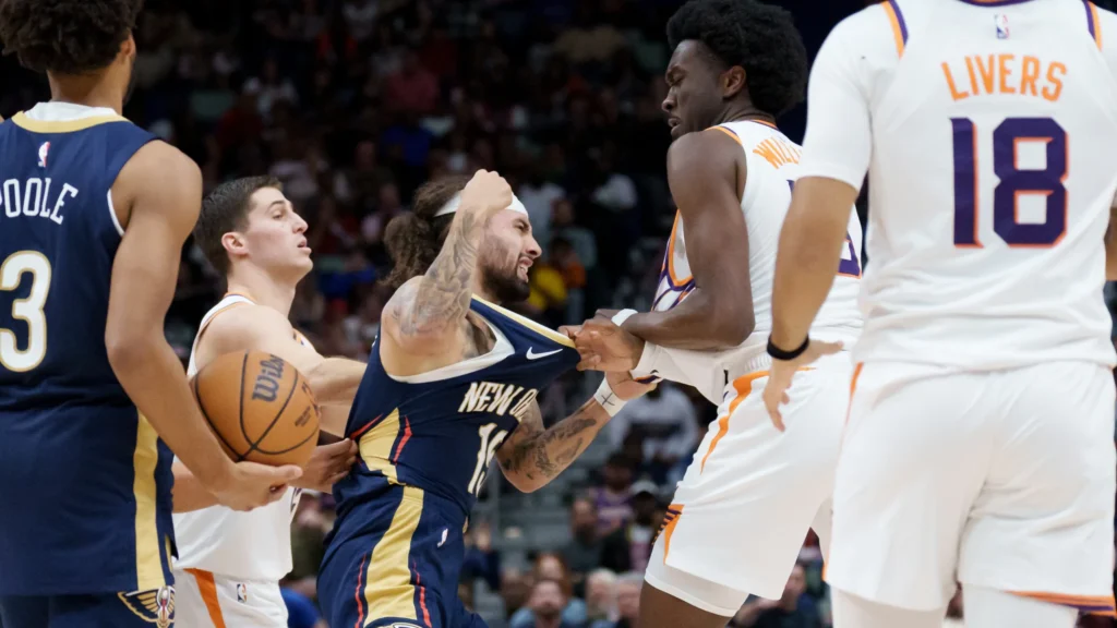 6951e62db51643.99302063-1024x576 NBA suspends Jose Alvarado and Mark Williams after Pelicans–Suns clash