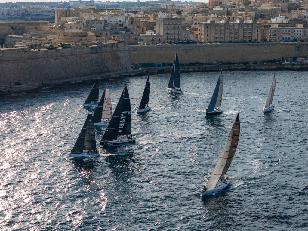 IRC-Racers-Start--1024x768 Medcomms Round Malta Race brings Royal Malta Yacht Club Racing Season to a close with record fleet