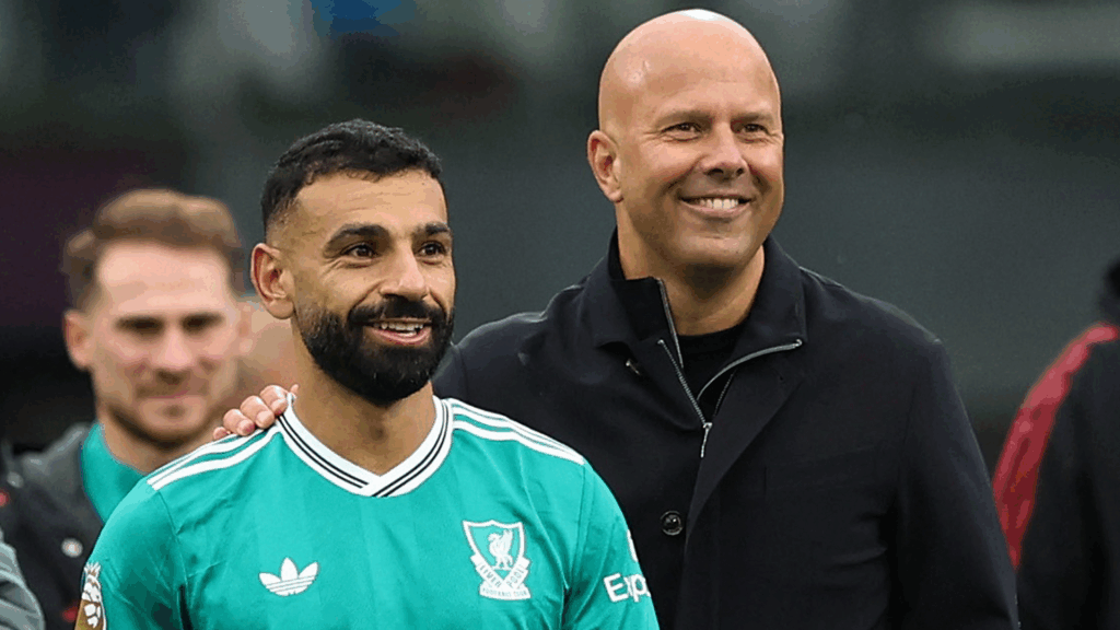 Mohamed-Salah-y-Arne-Slot-1024x576 Liverpool manager Slot says he and Salah have resolved issues after challenging week