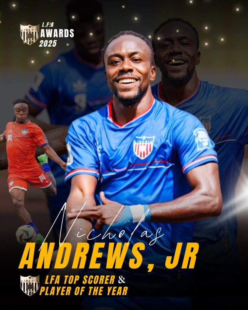 Nick-Andrews-819x1024 Fgura United’s Nick Jr. Andrews sweeps major Honours at Liberian FA Awards