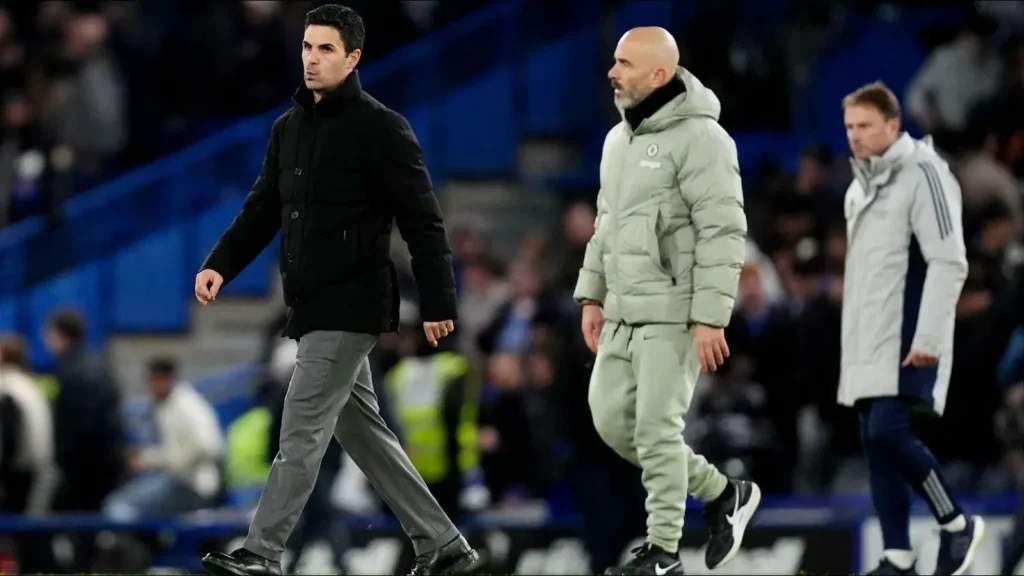 arsenal-manager-mikel-arteta-and-chelsea-manager-enzo-maresca-30-november-202516-1024x576 Arteta happy with Arsenal’s ‘positive week’ despite draw against 10-man Chelsea