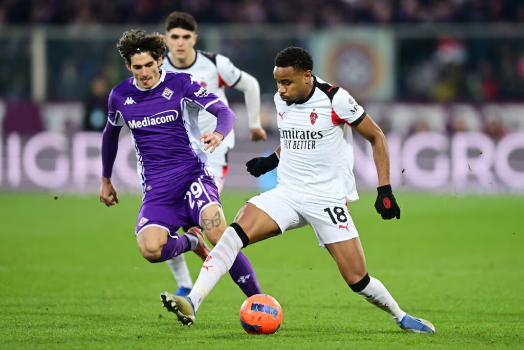 J4COVVIXDRP3VHZHAODKQU2HHE-1024x683 Late Nkunku strike extends AC Milan’s unbeaten run in 1-1 draw at Fiorentina