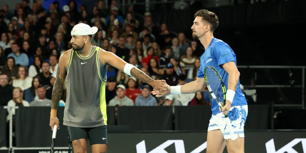 nick-kyrgios-and-thanasi-kokkinakis0250116g1920-1024x512 Kyrgios and Kokkinakis triumph in Brisbane on emotional comebacks from injury