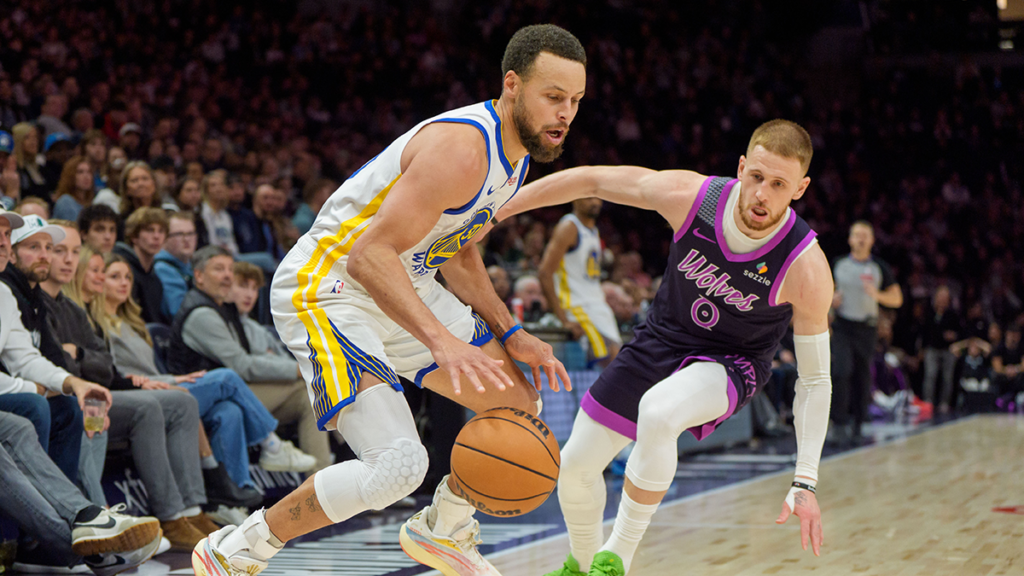 steph-curry-divincenzo-wolves-imagn-1024x576 Curry powers Warriors past Timberwolves as Raptors beat Thunder