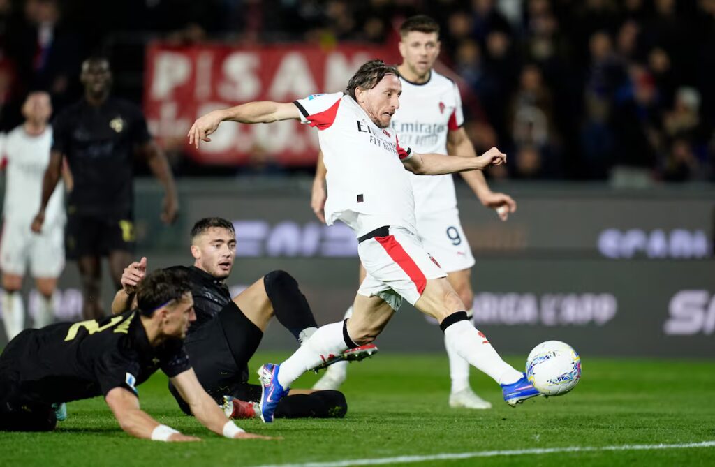 3Q7SH7IO2NP7BBGQ7Z5E2WBZOU-1024x669 Mercurial Luka Modrić strikes late to snatch vital victory for AC Milan against Pisa