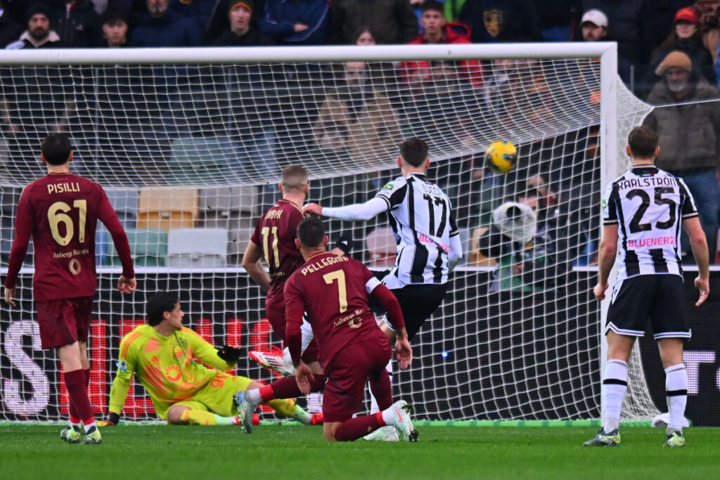 Lorenzo-Lucca-Udinese-Roma-goal-1024x683 Udinese fight past Roma to claim consecutive Serie A wins