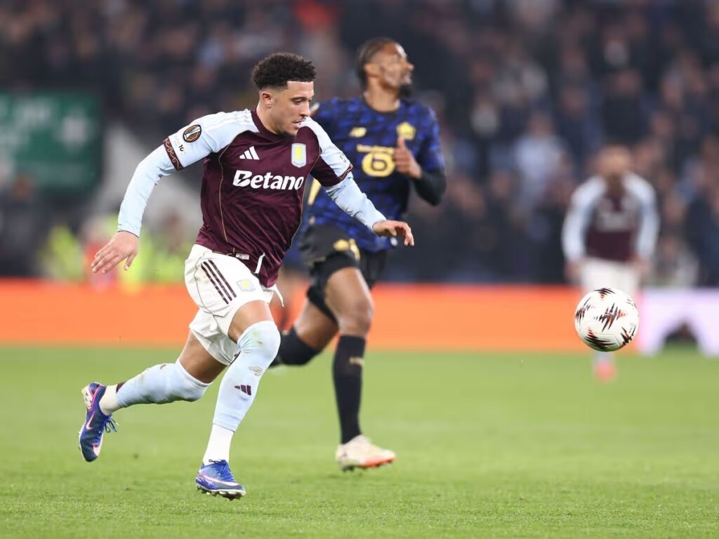 0_Aston-Villa-v-Lille-UEFA-Europa-League-Round-of-16-Second-Leg-Football-Villa-Park-Birmingham-1024x768 Aston Villa Reach Europa League Quarter-Finals as Jadon Sancho Shines.