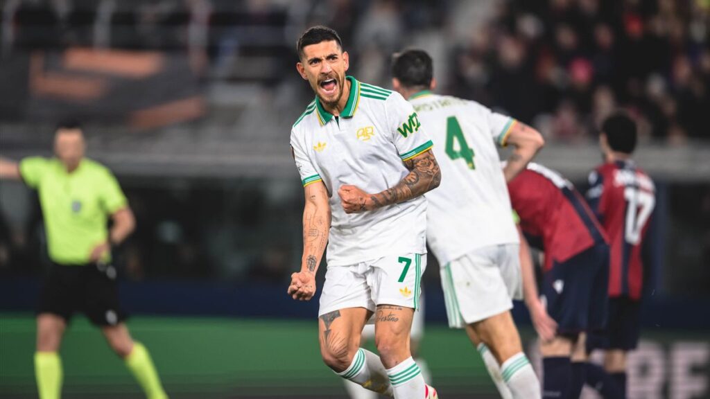 202603130532-main.cropped_1773354796-1024x576 Pellegrini strike leaves Europa League last-16 tie between Bologna and Roma well-poised