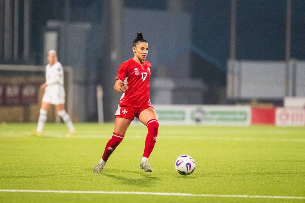 648958782_1341480938009829_7839187390586982712_n-1024x683 Malta Women show promise but fall 4–1 to Switzerland in World Cup Qualifier