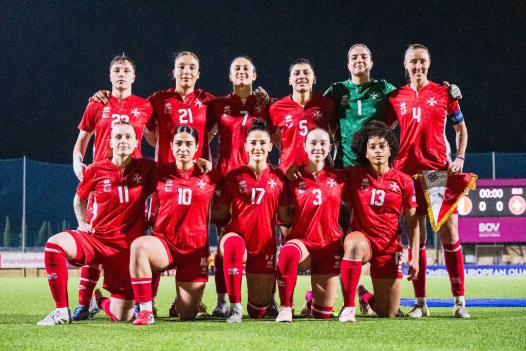 649195950_1341481371343119_5189118274645852196_n-1024x683 Malta Women show promise but fall 4–1 to Switzerland in World Cup Qualifier