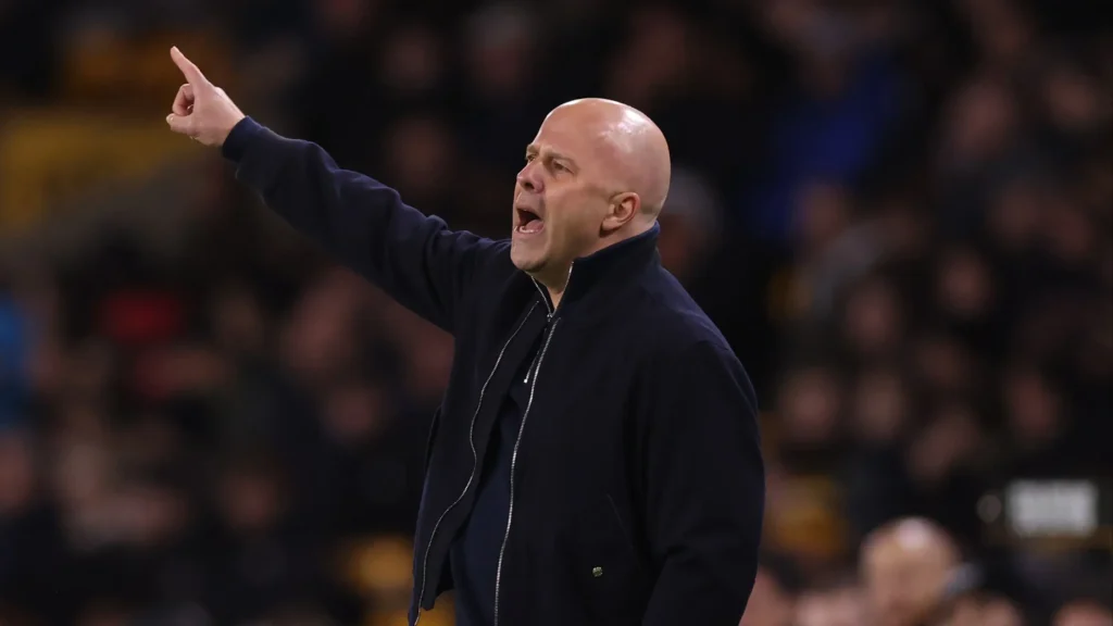 GettyImages-2264632567-1024x576 Arne Slot frustrated as Liverpool suffer late collapse at bottom-club Wolves