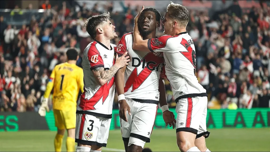 randy-nteka-of-rayo-vallecano-celebrates-after-scoring-with-teammates-3-april-202616-1024x576 Super-sub Nteka fires stoppage-time winner as Rayo Vallecano edge Elche