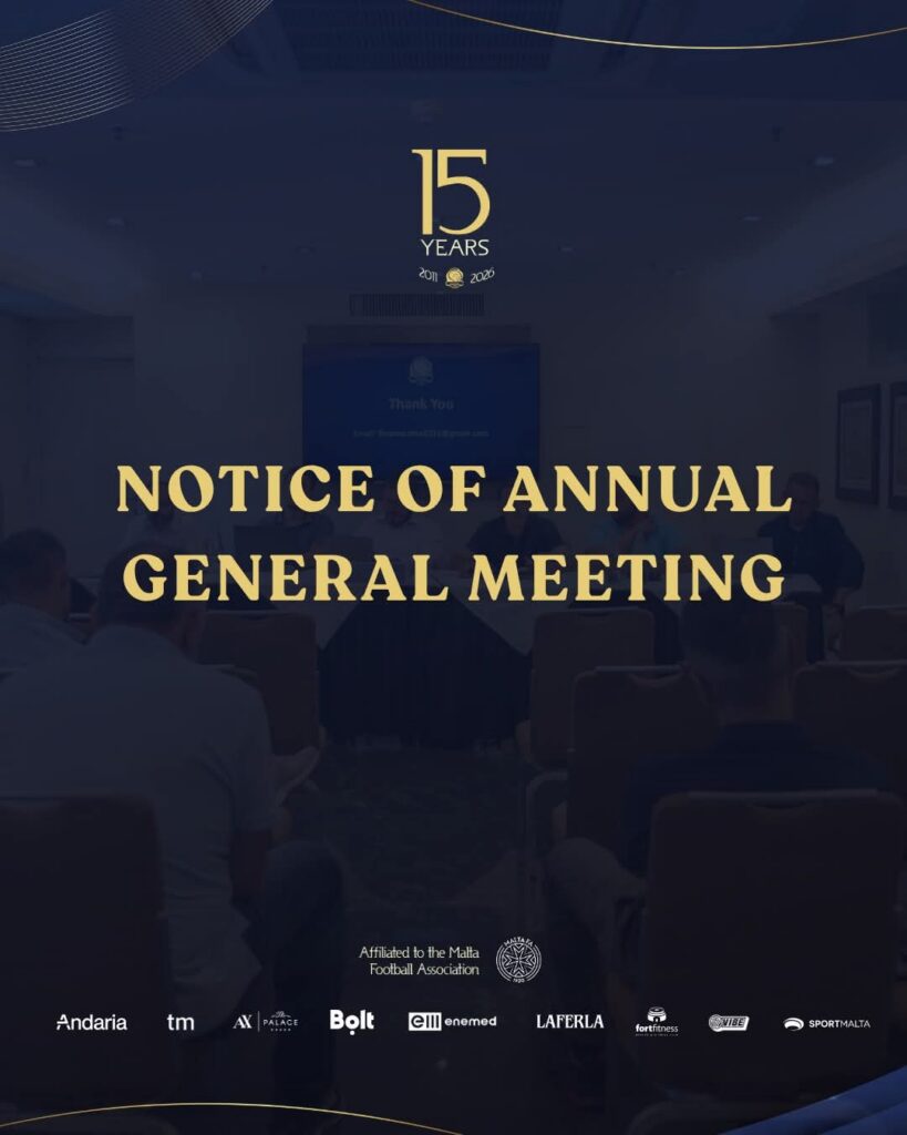 AGM-819x1024 The Futsal Malta Association (FMA) will hold its Annual General Meeting (AGM) on Wednesday, 17th June 2026