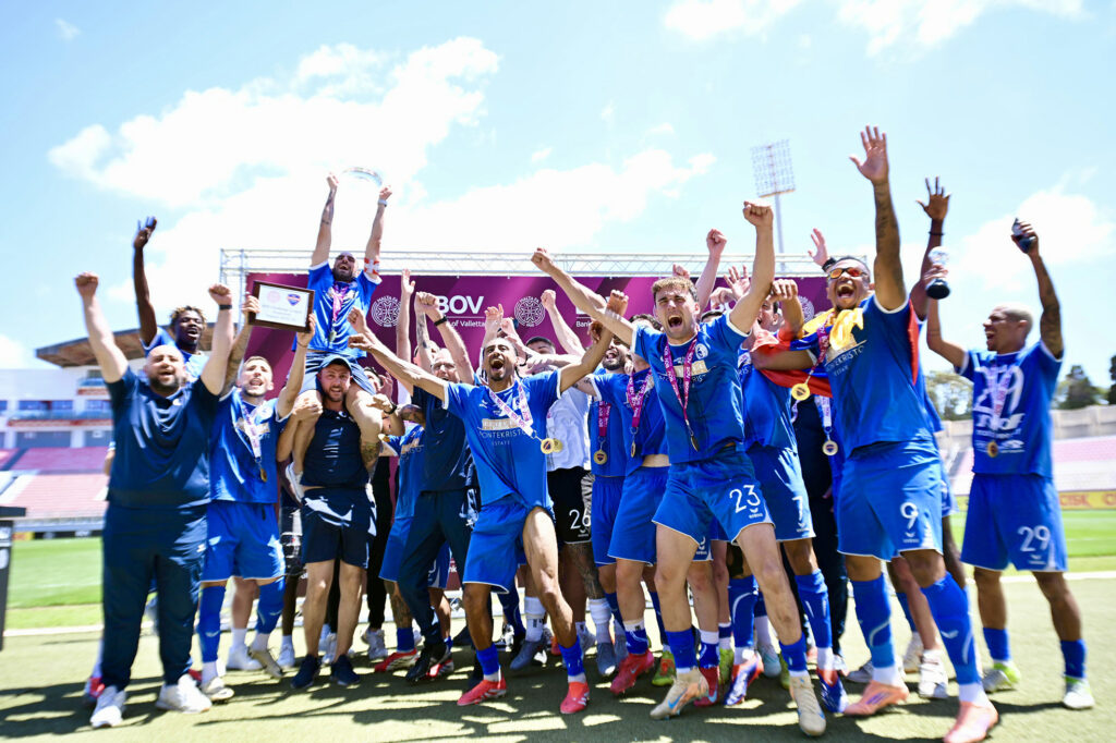 Bbuga-BOV-Challenge-Cup-Winners-Celebration-1024x682 Birżebbuġa St Peter’s crown historic season with BOV Challenge Cup triumph