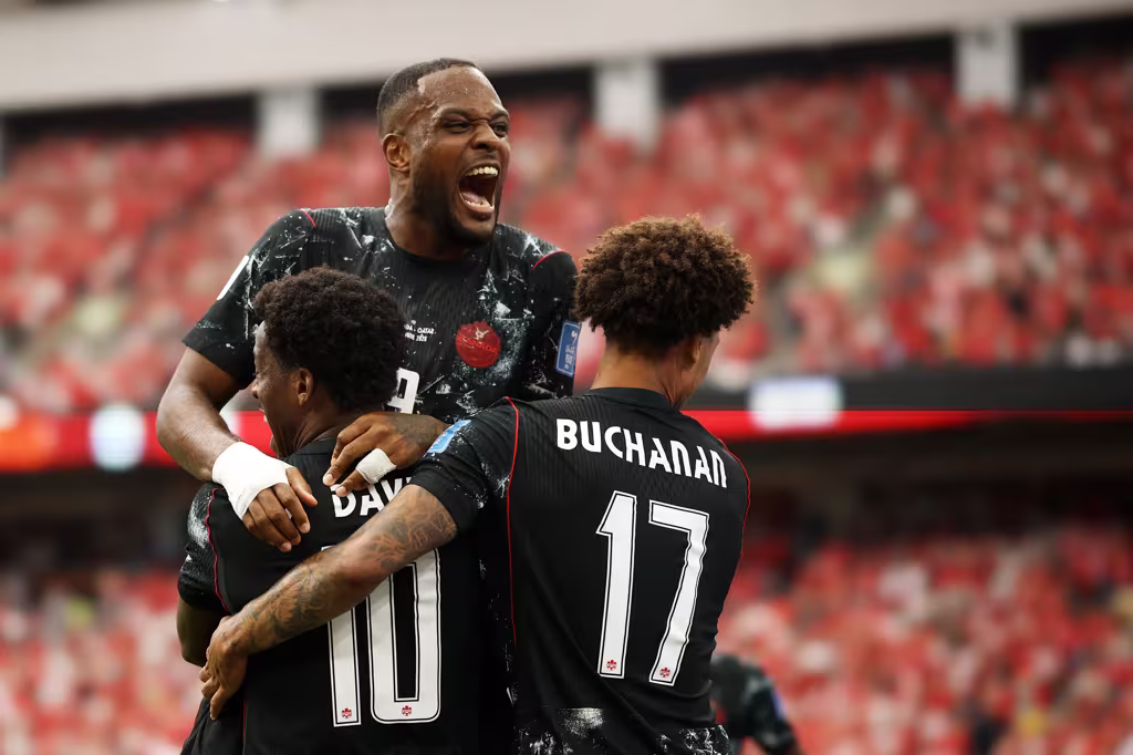 Canada-v-Qatar-Group-B-FIFA-World-Cup-2026 Historic Night in Vancouver: David's Hat-Trick Powers Canada to First-Ever World Cup Win