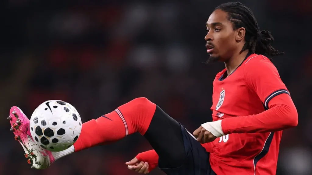 Djed-Spence-in-action-for-England-vs-Uruguay-in-March-2026-1024x576 England Defender Djed Spence to Feature With Face Mask at World Cup