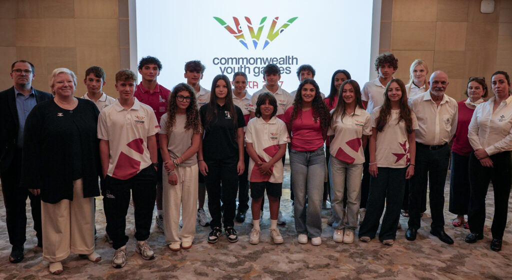 Group-Athletes-1024x561 Malta unveils the Official Logo and Brand Identity of the 2027 Commonwealth Youth Games
