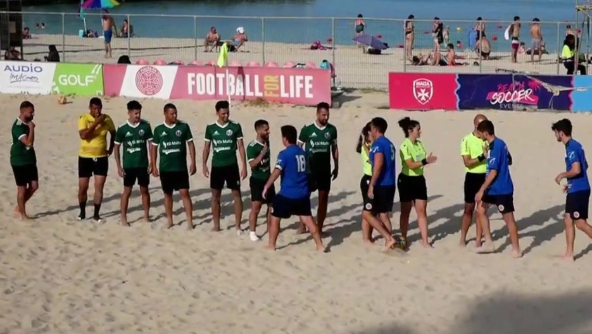 bc1-1 Two closely contested encounters highlight the second week of the Beach Soccer League