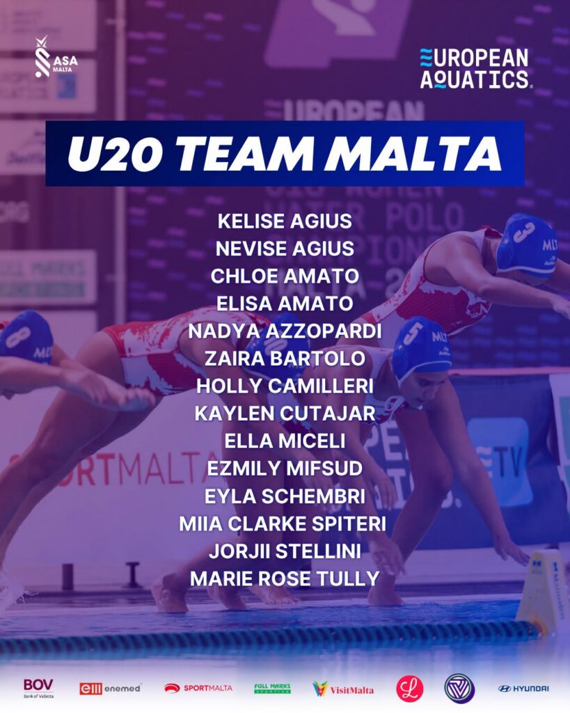 malta-u20-women-fixtures-819x1024 ASA Malta announces Women’s U18 and U20 National Water Polo Squads for Summer 2026