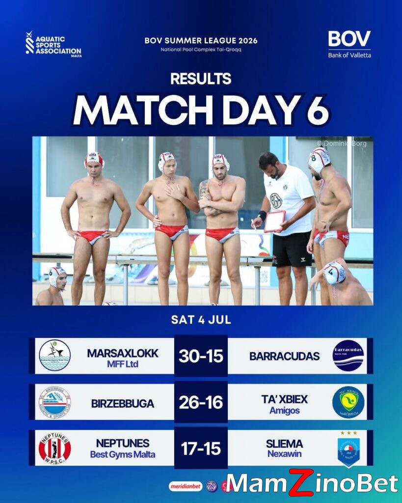 match-day-6-results-2-819x1024 Birżebbuġa, Marsaxlokk and Neptunes Claim Summer League wins